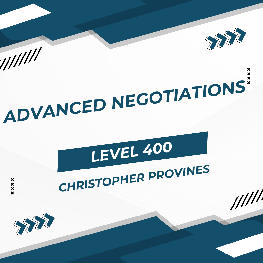 Advanced Negotiations