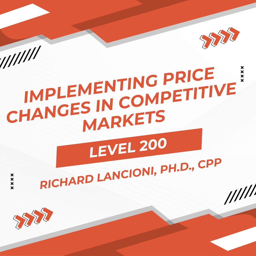 Implementing Price Changes in Competitive Markets