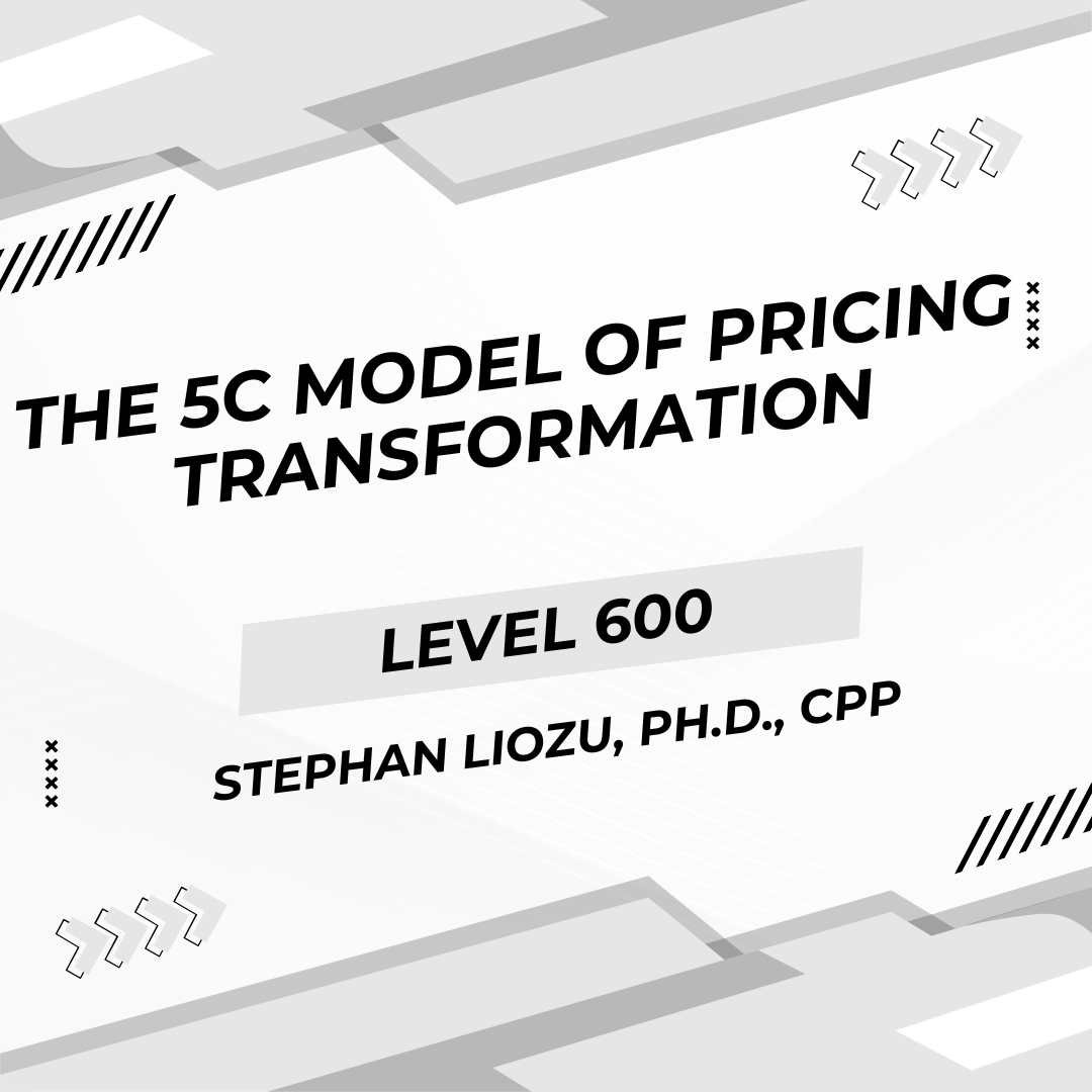 The 5 C Model of Pricing Transformation